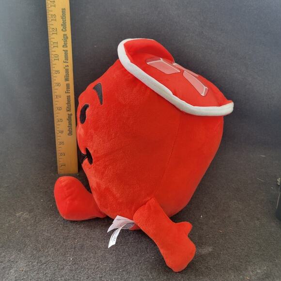 Kool-Aid Man Plush Stuffed Toy 17” Red by Fiesta Toys - Picture 3 of 9